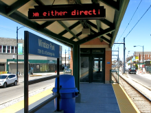 CTA Lasalle/VanBuren Elevated Loop Station (looking east)